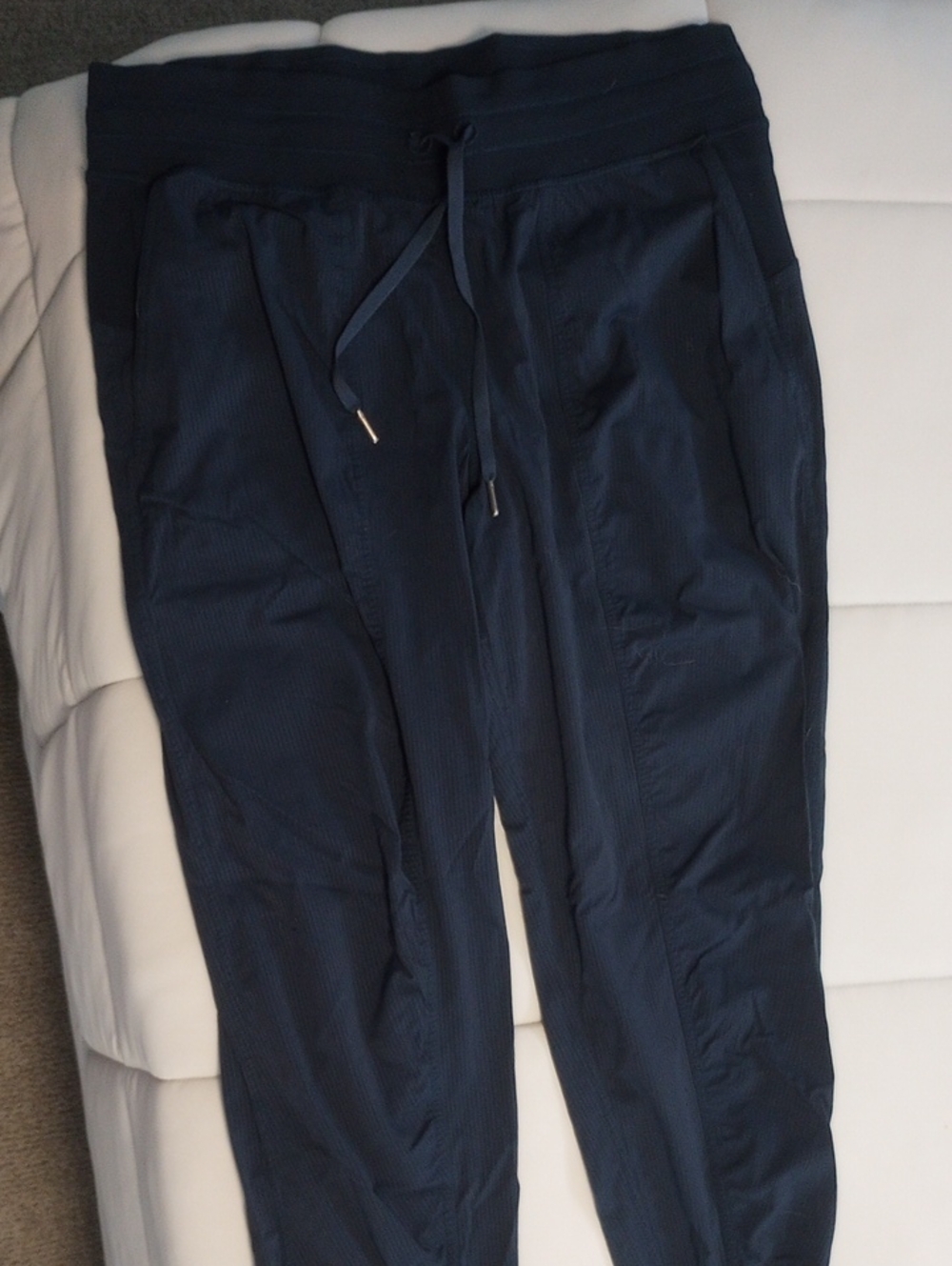 lululemon athletica Navy Ribbed Drawstring Joggers with Pockets